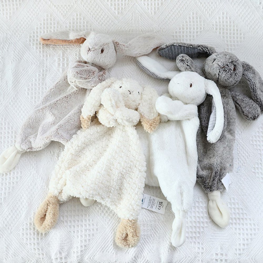 Security Bunny Soothe Oatmeal Bunny for Newborns - Premium White